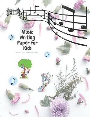 Music Writing: Wide Staff Music Notebook - Perfect beginner music book for children who love music and seek to be musicians, composers or songwriters. ... Staff Paper Notebook - 8"x10" - 100 Pages