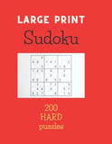 Sudoku: Sudoku Large Print Hard: Large Print Sudoku Puzzle Book for Adults, Teens, & Seniors With 200 Hard Sudoku Puzzles (Hard Large Print Sudoku Puzzle Books for Brain Game enjoyment)