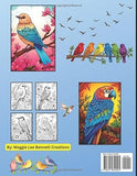 Coloring Book of Beautiful Birds: An Inspiring and Relaxing Journey Through Coloring Nature’s Most Beautiful Creatures - Birds