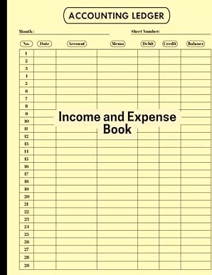 Accounting Ledger: Income and Expenses Book: Simple Accounting Ledger for Bookkeeping and Small Business Income Expense Account Recorder & Tracker ... | High Quality Yellow Matte Finish Cover