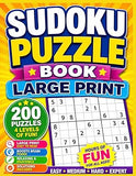 Sudoku: 200 Puzzles. Medium Difficulty. Large print. For Adults, Teens, Tweens, Seniors and Sudoku lovers.