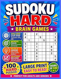 Sudoku: Sudoku Large Print Hard: Large Print Sudoku Puzzle Book for Adults, Teens, & Seniors With 200 Hard Sudoku Puzzles (Hard Large Print Sudoku Puzzle Books for Brain Game enjoyment)